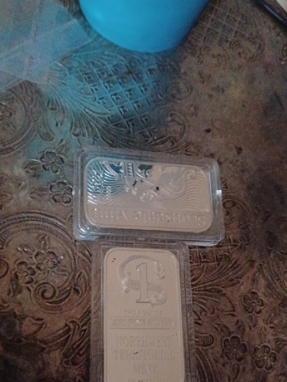 Silver Bullion Bars - 1 Troy Ounce and Assorted Mint Bars